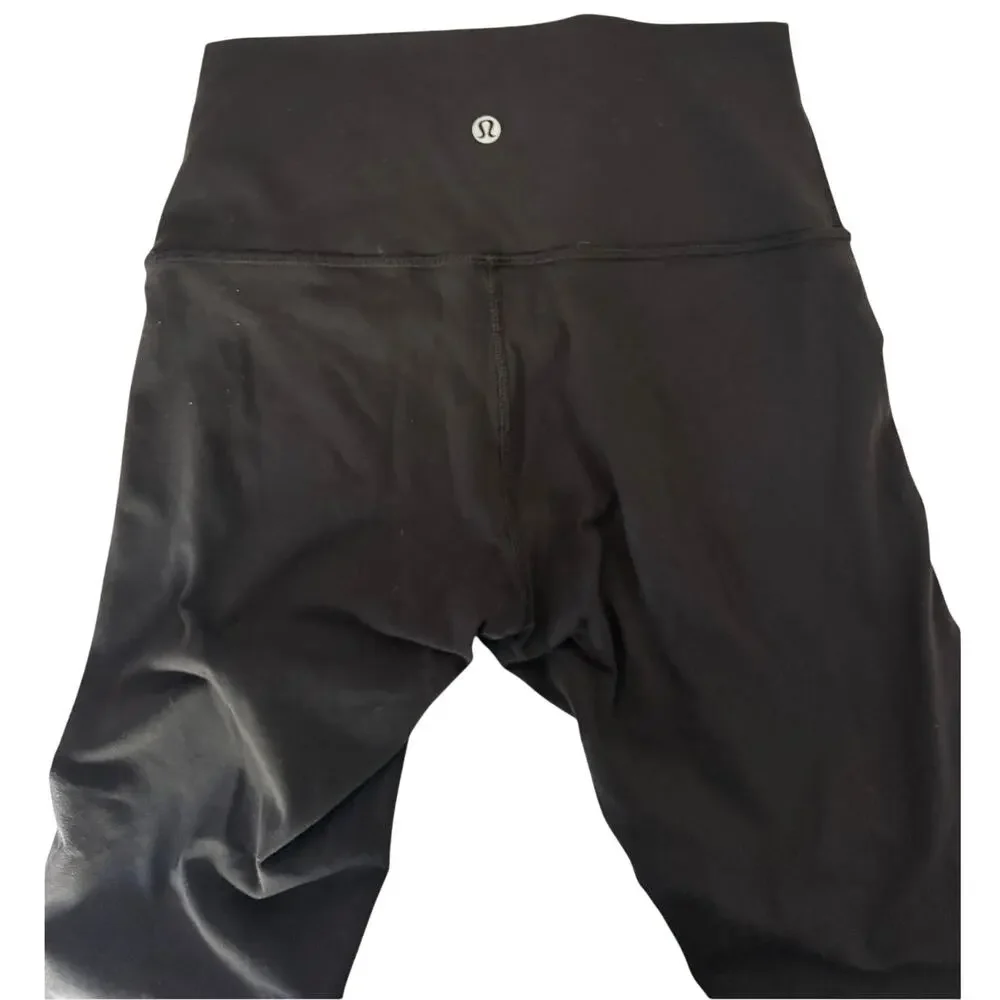 Lululemon Wunder Under Hi-Rise 1/2 Tight Full-On Luon 17 Black W6ASCS Size 6